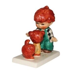 Vintage Goebel Hummel Redhead Atta Boy With Dog